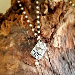 Vintage girl necklace